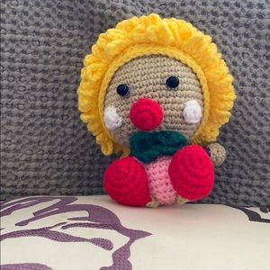 Crocheted colorful crown